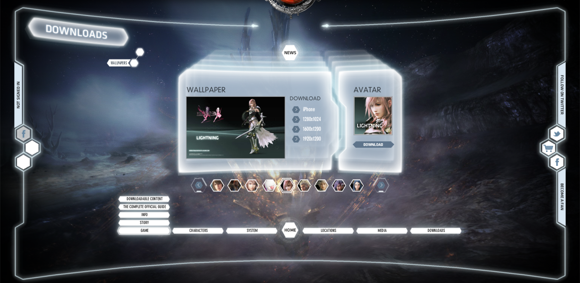 Final Fantasy XIII-2 Microsite