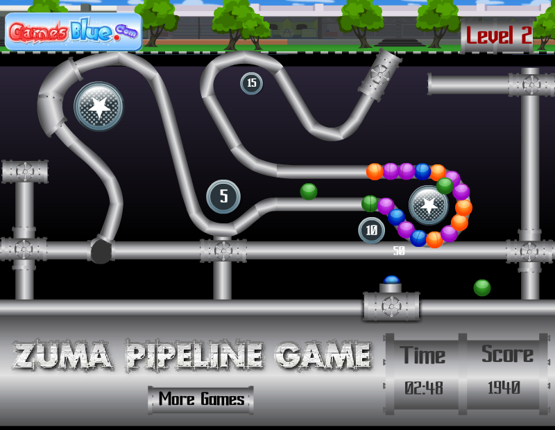 Zuma Pipeline Game