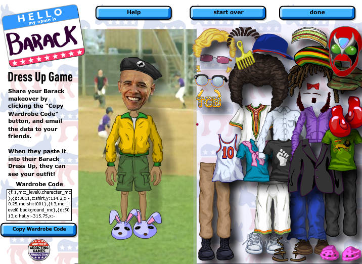 Barack Dress Up Game