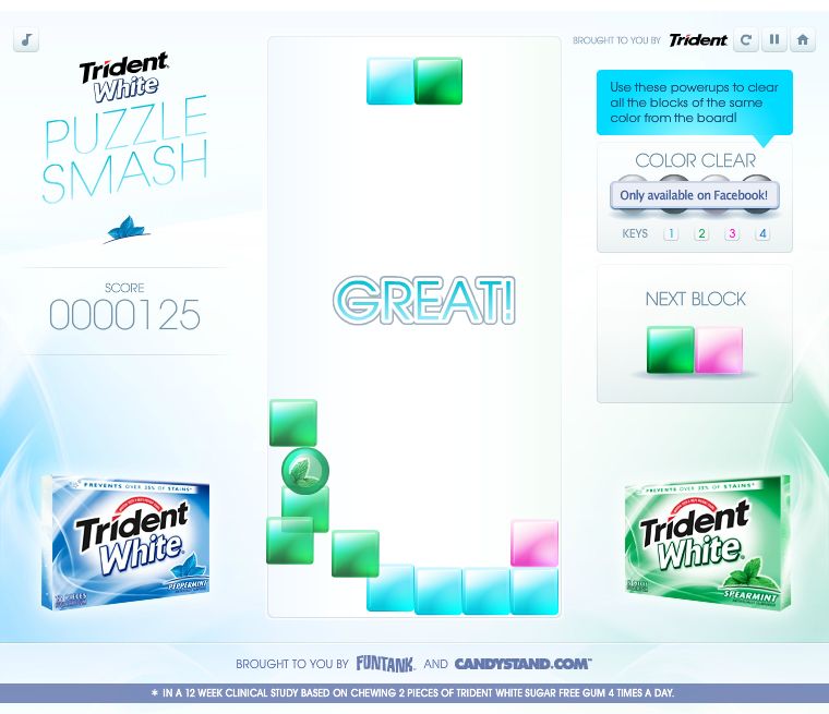 Trident White Puzzle Smash