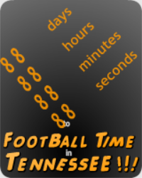 28 Days to Football Time in Tennessee