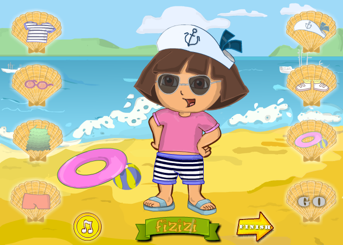 Dora the Explorer: Beach Dress Up