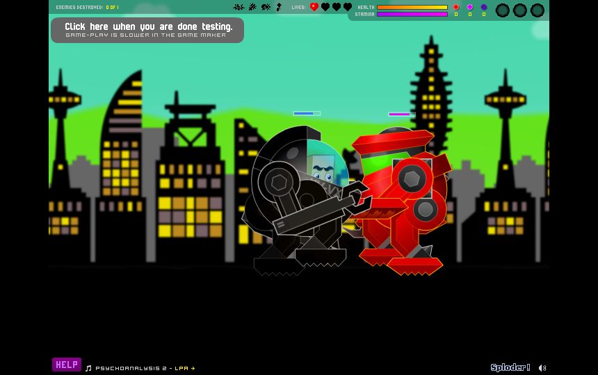 Sploder's Platformer Creator