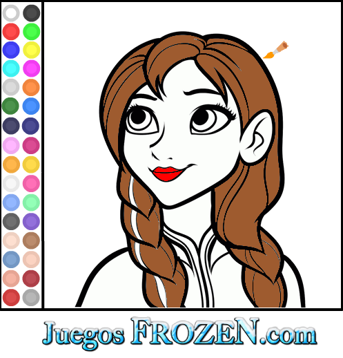 Colorear: Princesa Anna