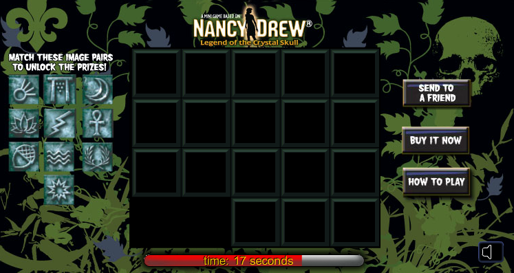 Nancy Drew: Legend of the Crystal Skull Minigame