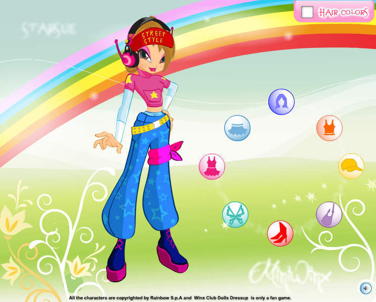 Winx Dolls Dress Up