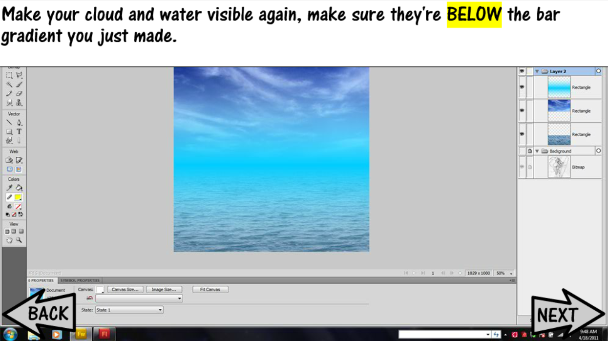 Beach background tutorial