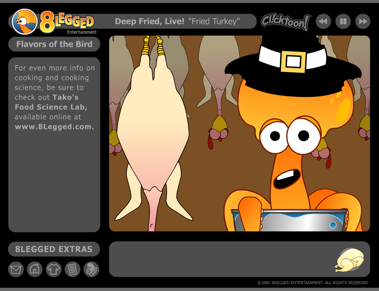 Deep Fried, Live! Episode 4: Tako's Deep Fried Turkey Clicktoon Game