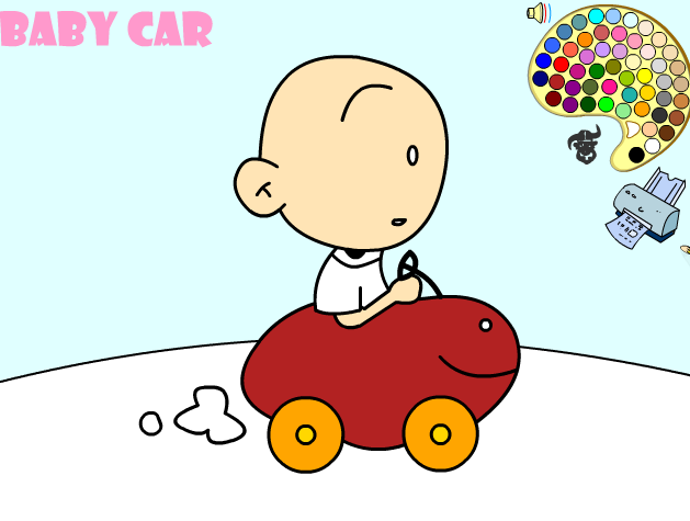 Baby Car Coloring