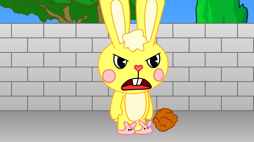 HTF Cuddles Fought with rocks and love