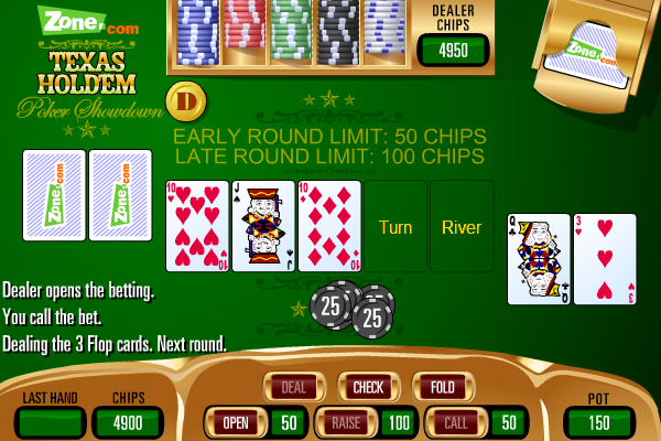 Texas Hold 'Em Poker Showdown