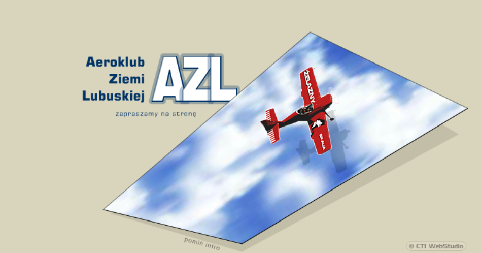 Aeroklub Ziemi Lubuskiej Website Introduction