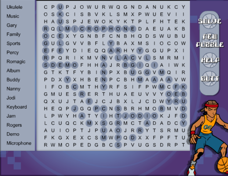 Romeo Word Search