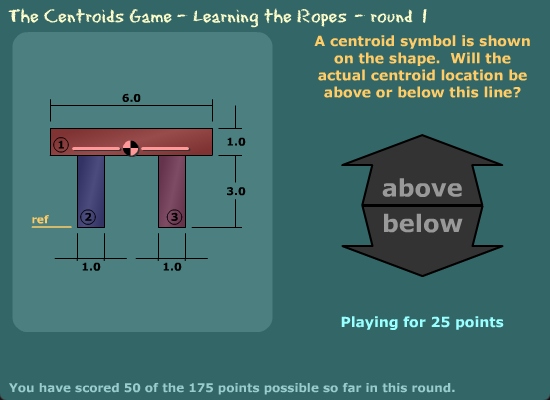 The Centroids Game - Learning the Ropes