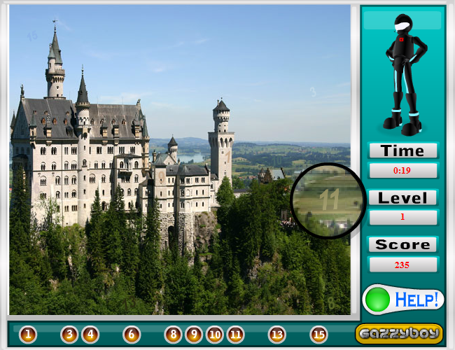 Gazzyboy Castle Hidden Numbers