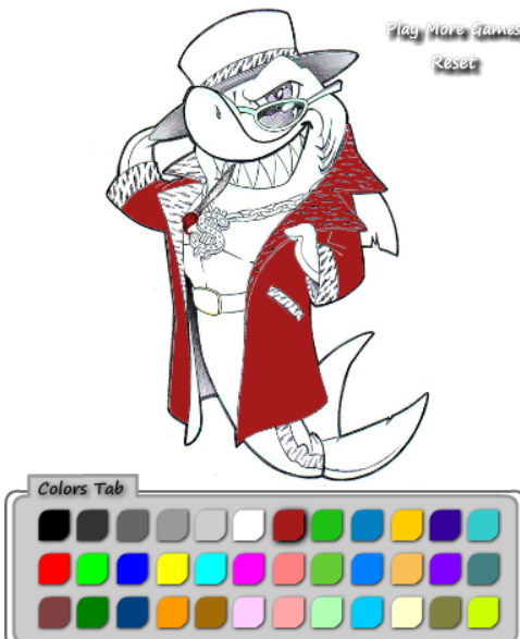 Sharky Coloring 1