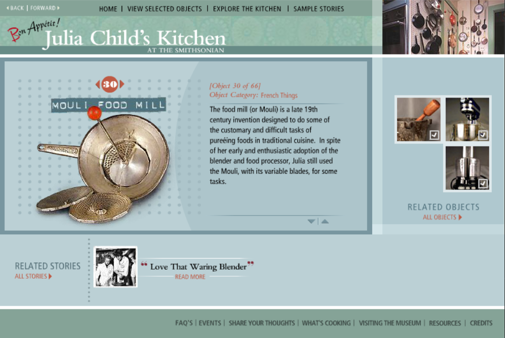 Bon Appétit! - Julia Child's Kitchen at the Smithsonian