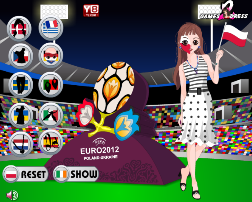 Euro 2012 Soccer Girl Dress Up