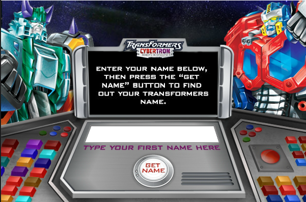 Transformers: Get Your Transformers Name