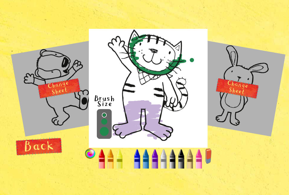 Poppy Cat: Colour In