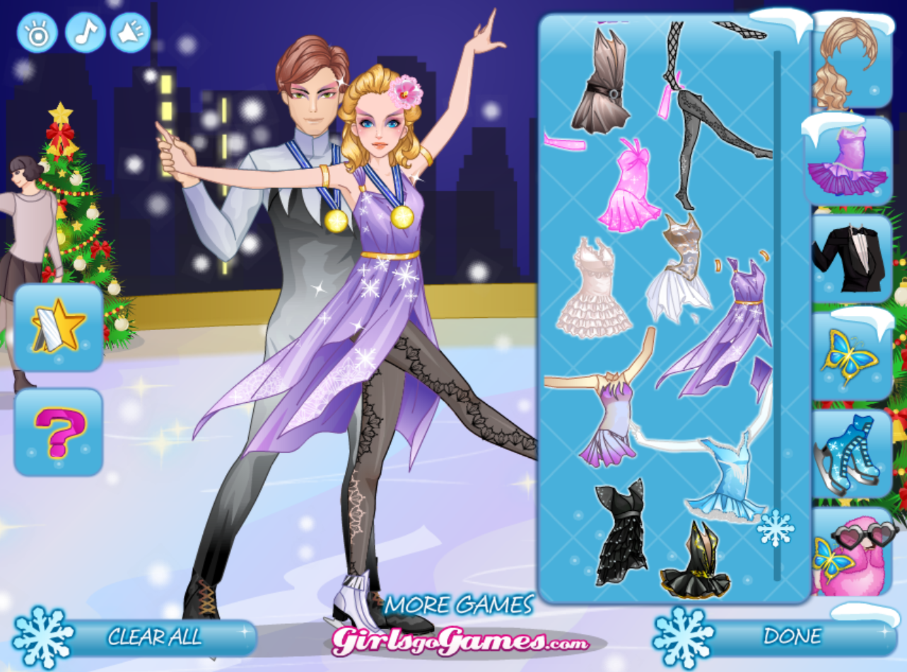 Figure Skate Girl Perfect Dress Up