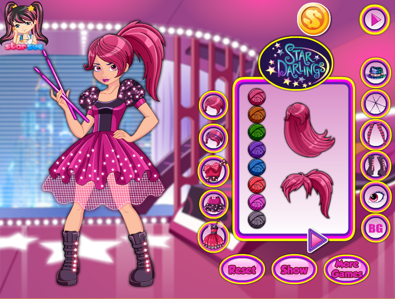 Star Darlings Scarlet Dress Up