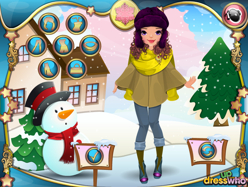 Winter Circle Scarf DressUp