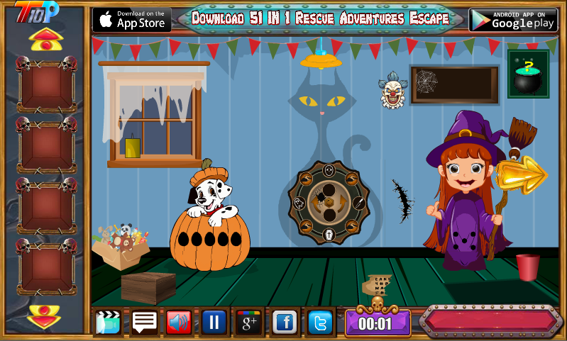 Halloween Find The Locked House Key