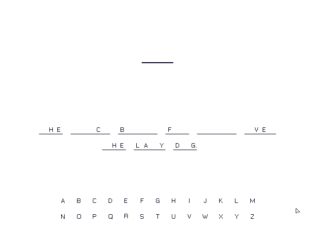 Ridiculously Long Hangman