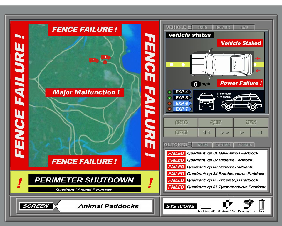 Jurassic Park Computer System