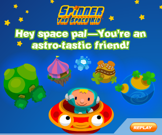 Say "Hi" With Spinner The Space Kid E-Card