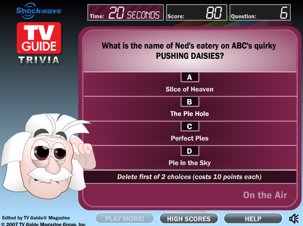 Shockwave TV Guide Trivia