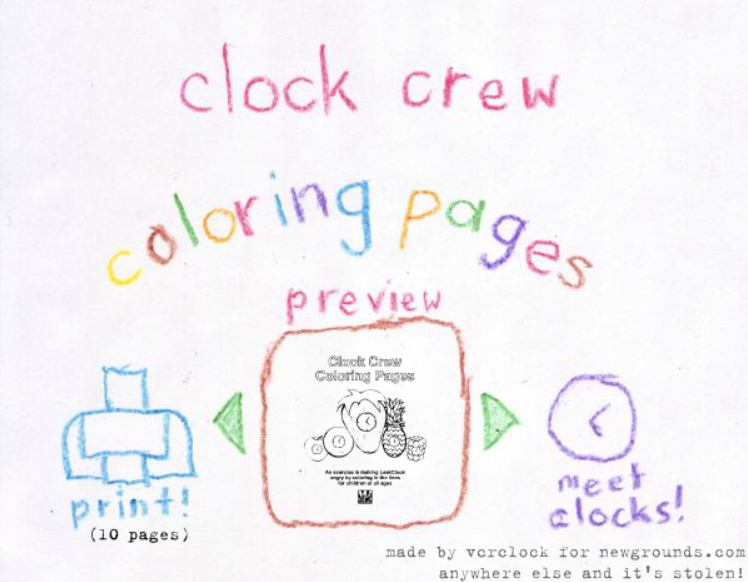 Clock Crew Coloring Pages