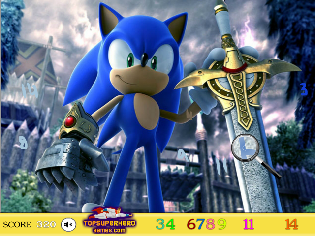 Sonic Hidden Numbers