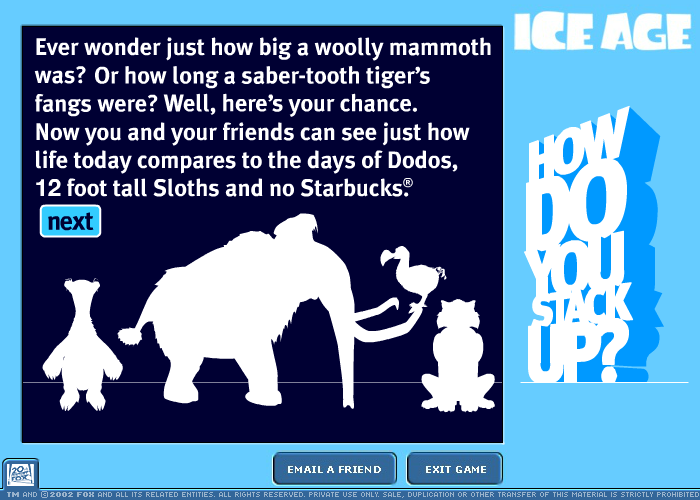 Ice Age: How Do You Stack Up?