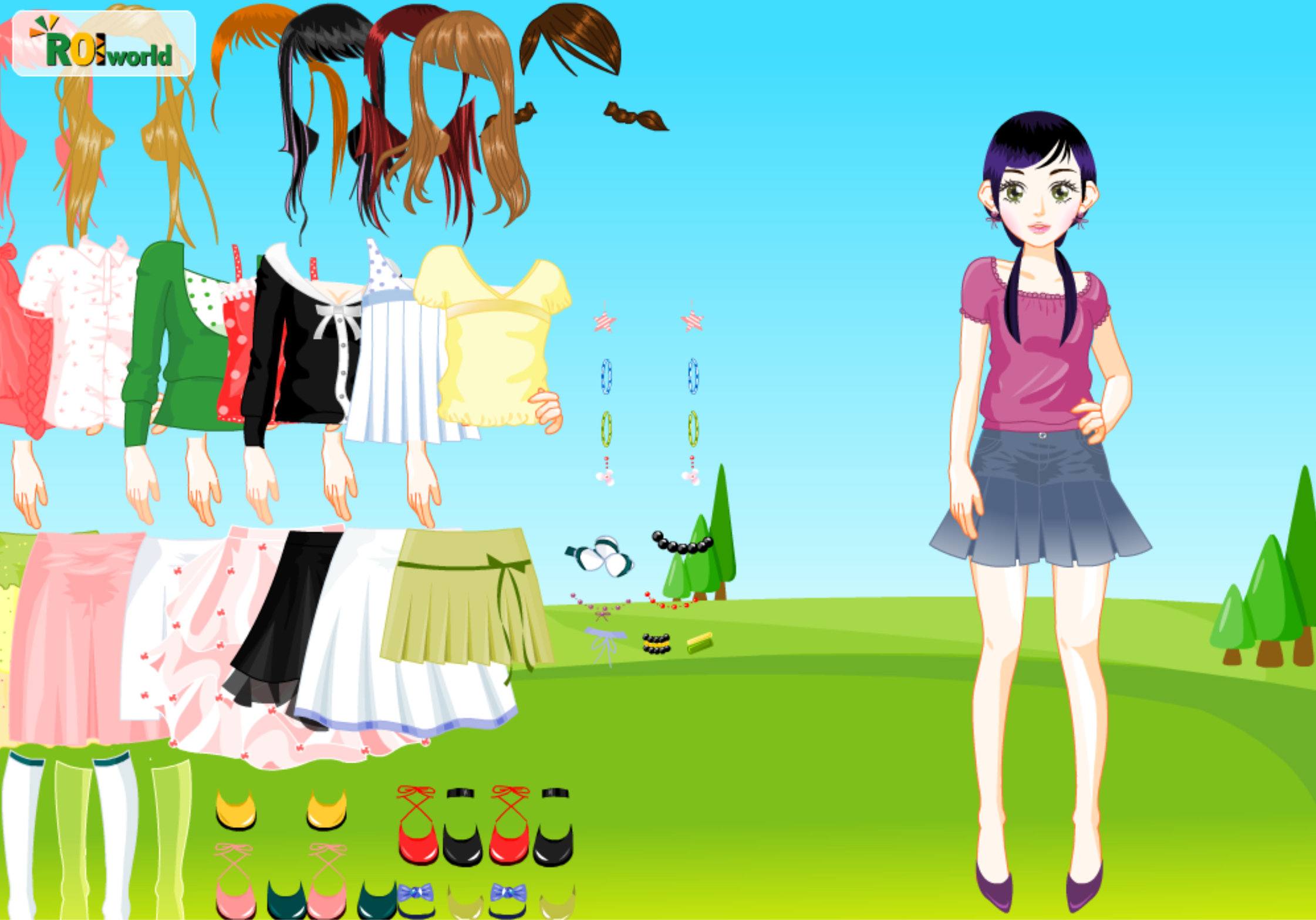 Roiworld Meadow Girl Dressup