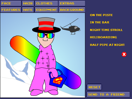 Create the ultimate snowboarder