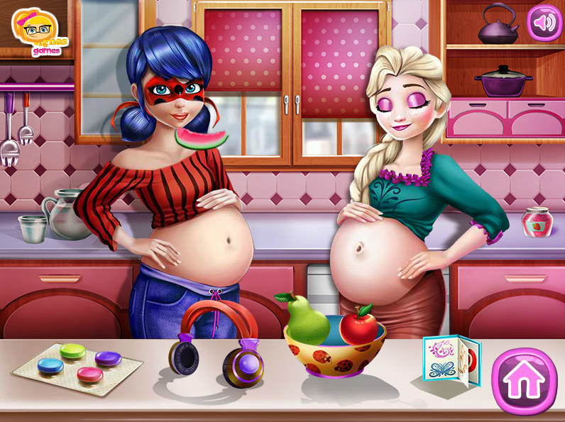 Ladybug And Elsa Pregnant BFFs