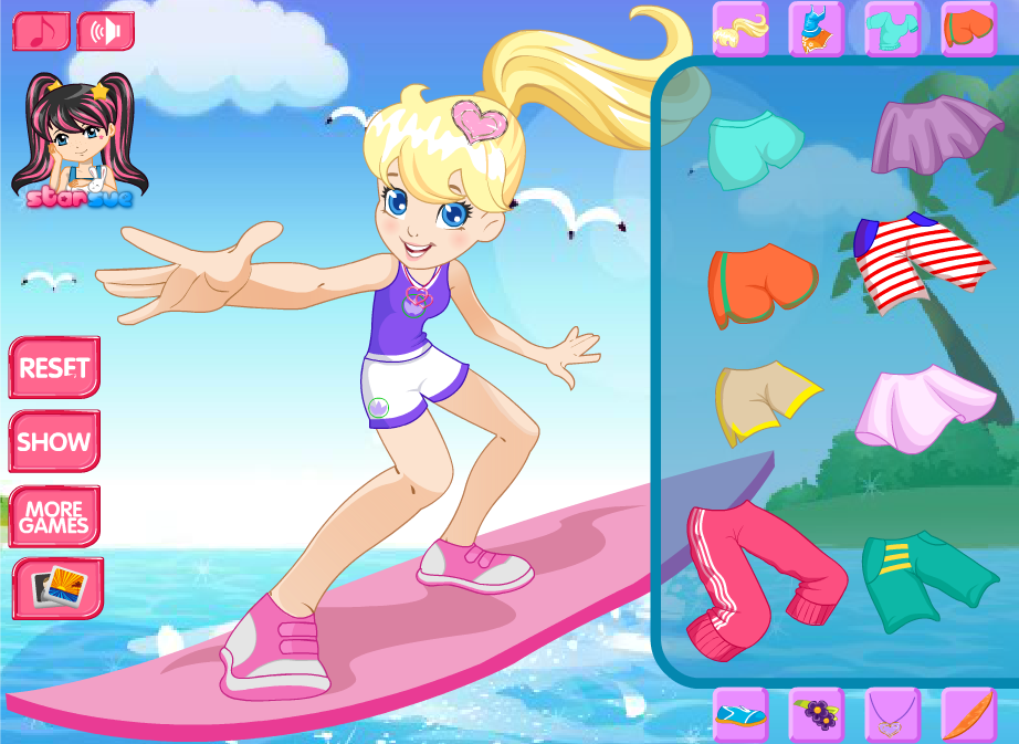 Surfing With Polly Pocket