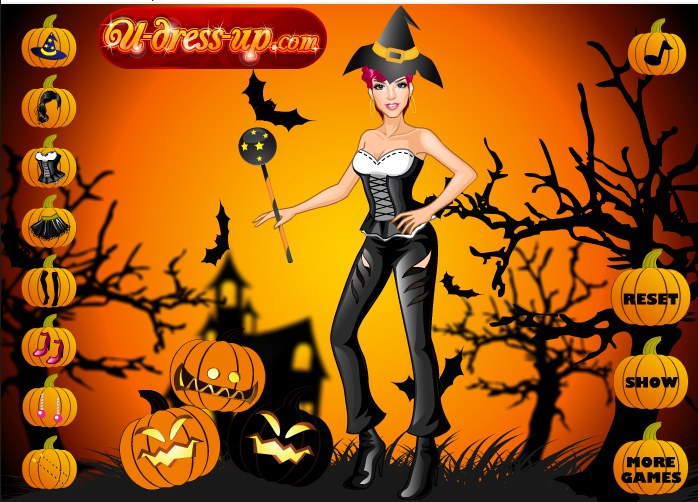 Halloween Pumpkins Girl Dress Up