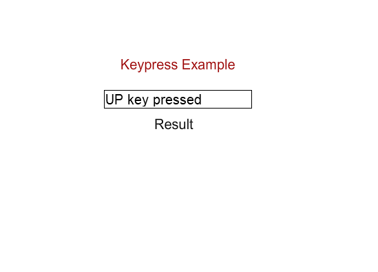 Keypress Example