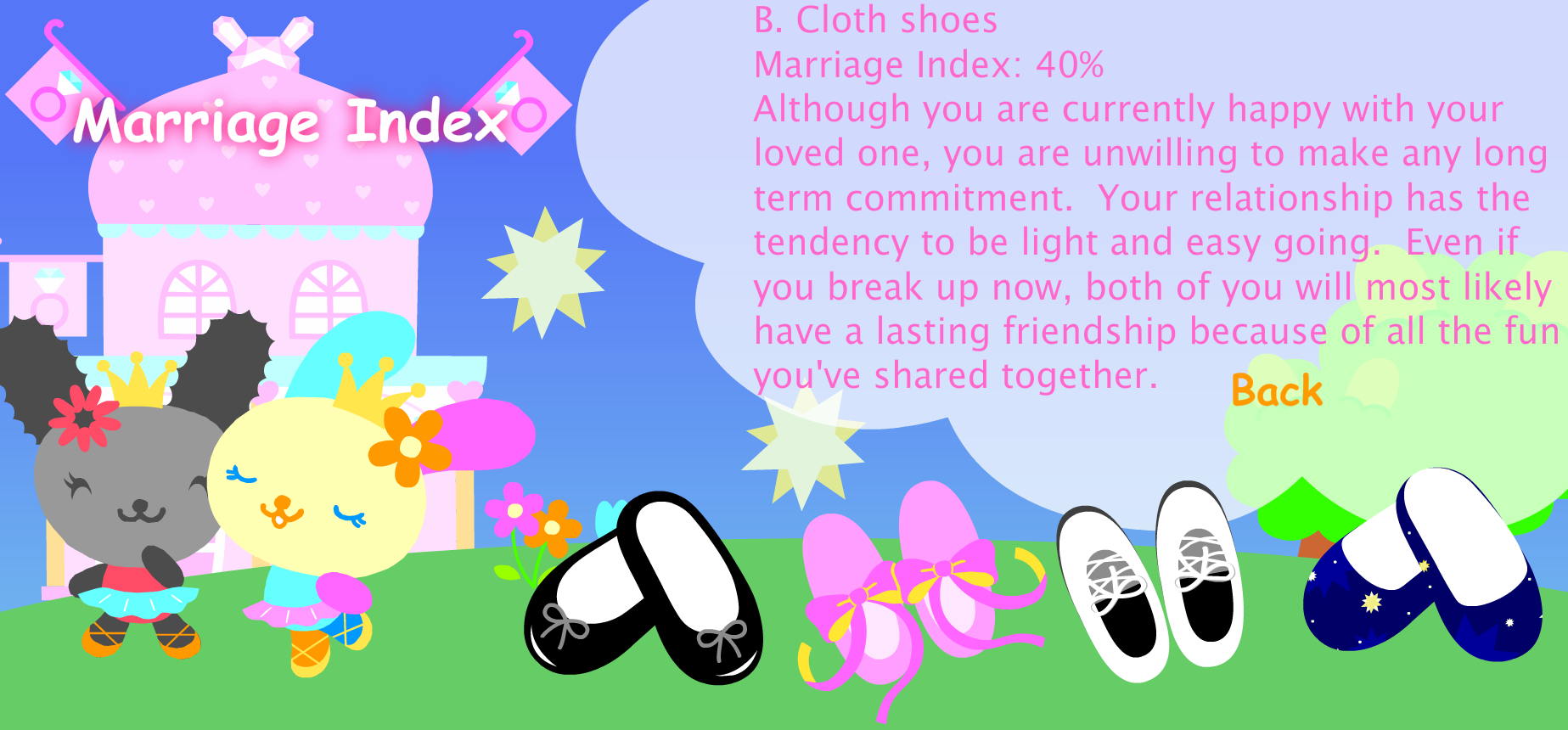 SanrioTown Quiz Center: Marriage Index Quiz