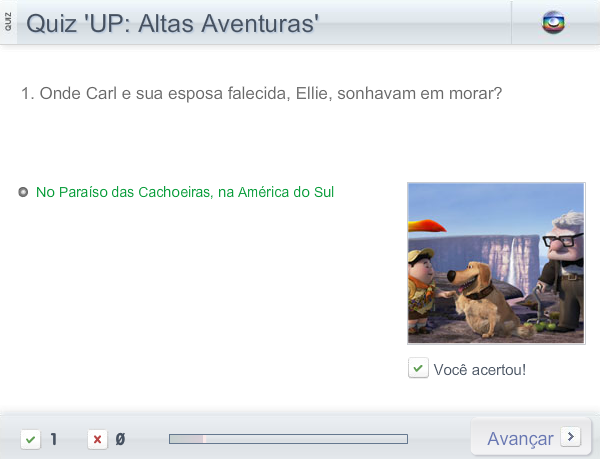 Quiz 'UP: Altas Aventuras'