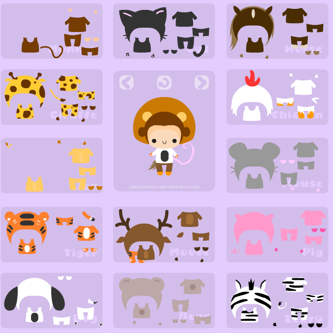 Animal Dressup By SaltySnow