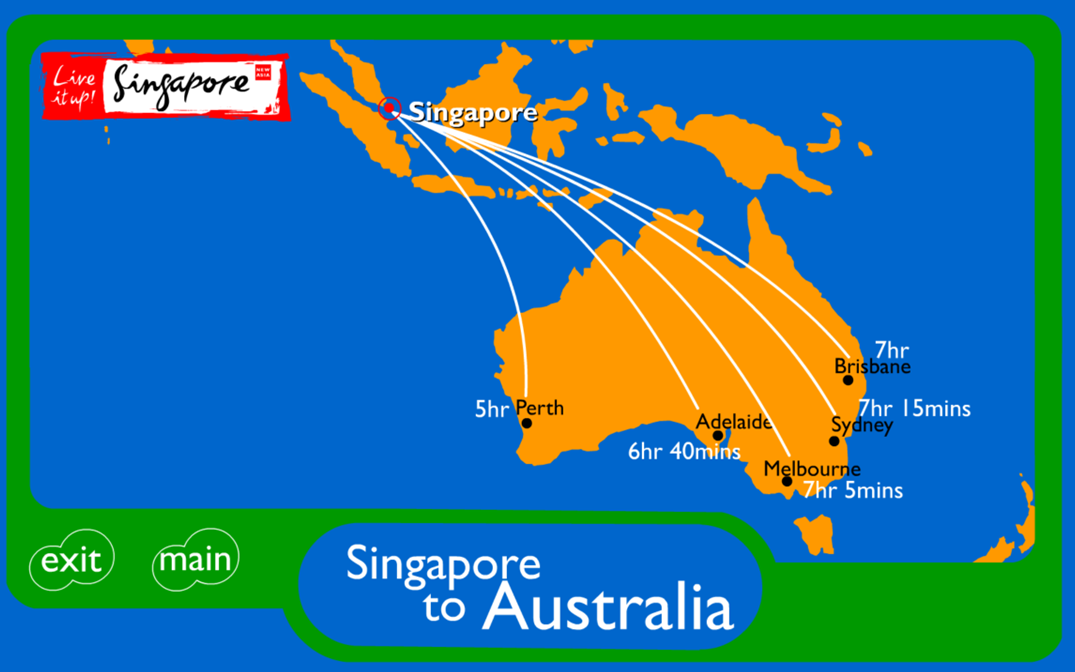 Flight Times From Singapore