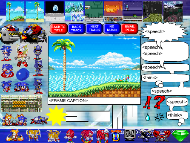 Peda's Sonic Comic Frame Creation