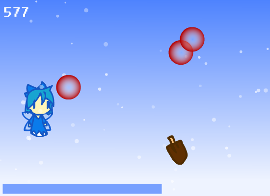 A Cirno game! Collect ice cream, dodge bullets.
