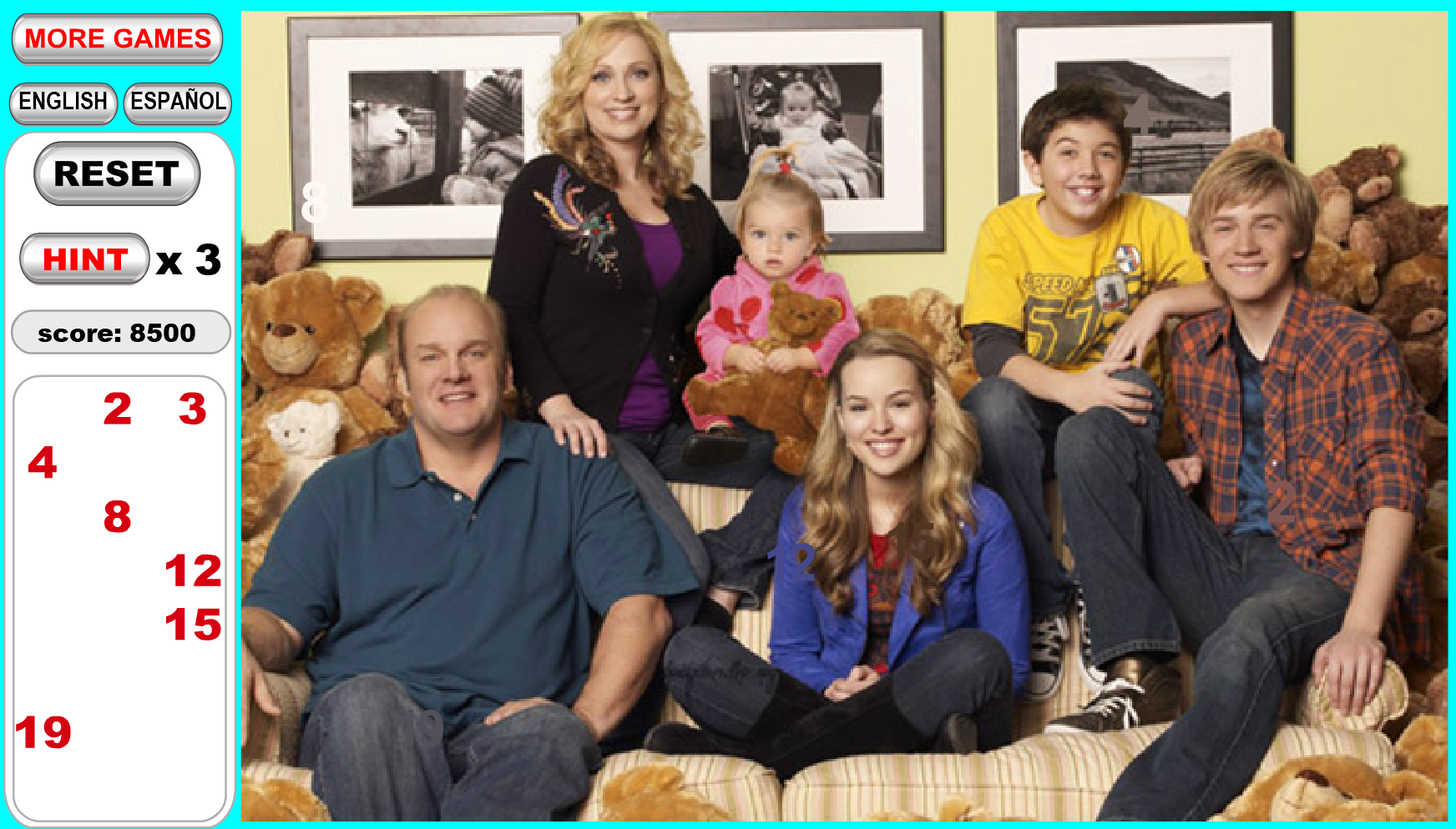 Good Luck Charlie Hidden Numbers