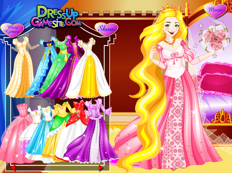 Wedding Rapunzel Dress Up