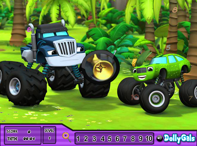 Blaze and the Monster Machines: Spot the Numbers